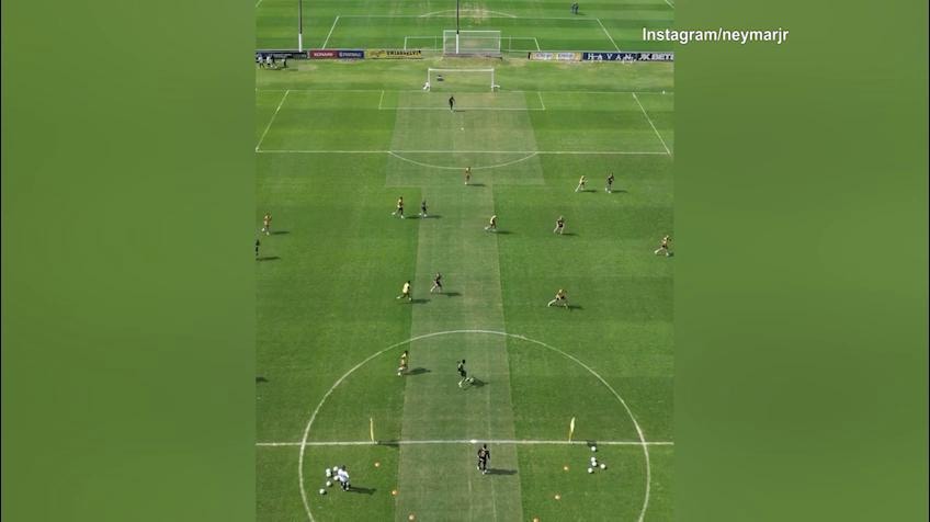 Neymar, che spettacolo il gol visto dal drone