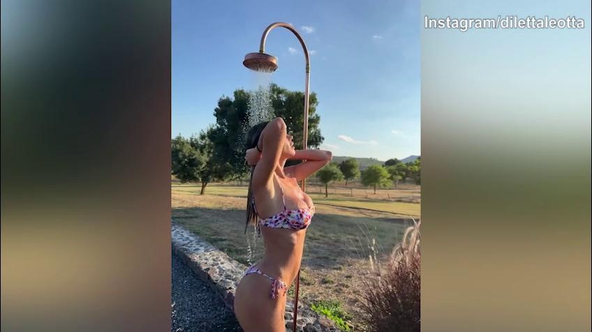 Diletta Leotta, il video sotto la doccia fa impazzire il web
