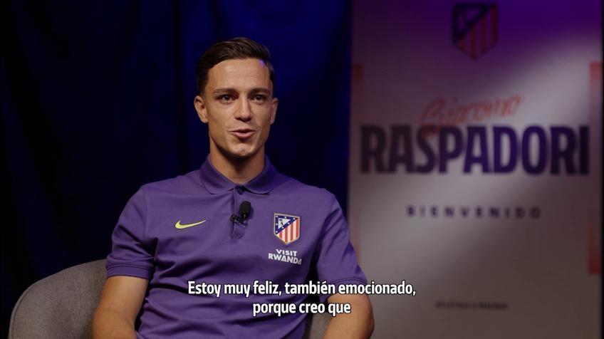 La felicità di Raspadori: "Un sogno giocare nell'Atletico Madrid"