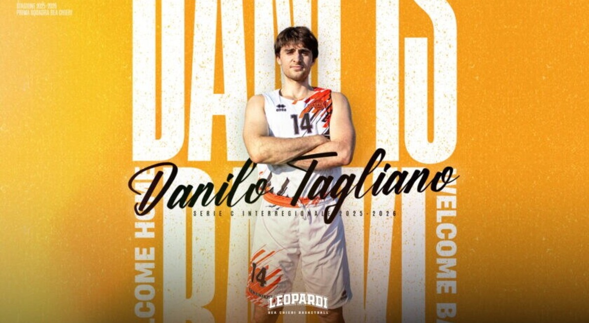 BEA Chieri: Danilo Tagliano torna a casa, è un nuovo giocatore della Prima Squadra