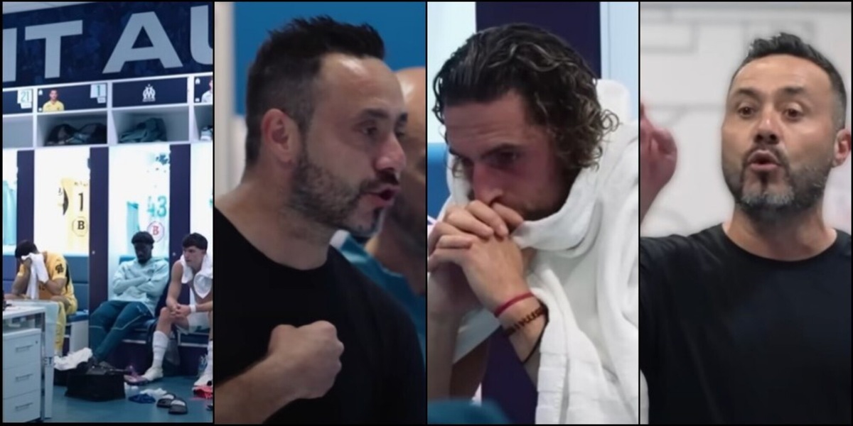 "Siete senza palle", De Zerbi degenera e Rabiot litiga: Marsiglia è una polveriera!