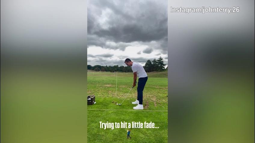 John Terry, colpi di tutto rispetto a golf!