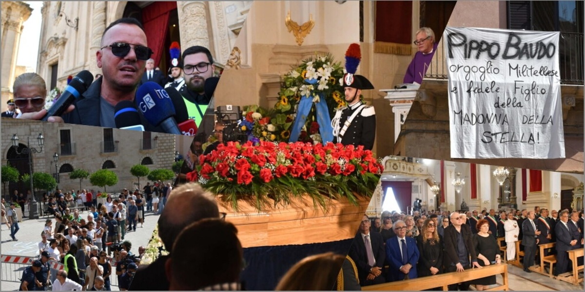 Pippo Baudo, il funerale a Militello: ecco chi era presente
