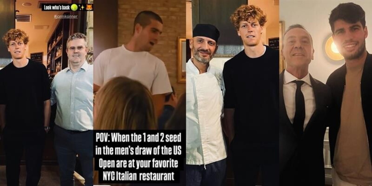 Sinner e Alcaraz a cena insieme: svelata l'osteria italiana dei campioni a New York