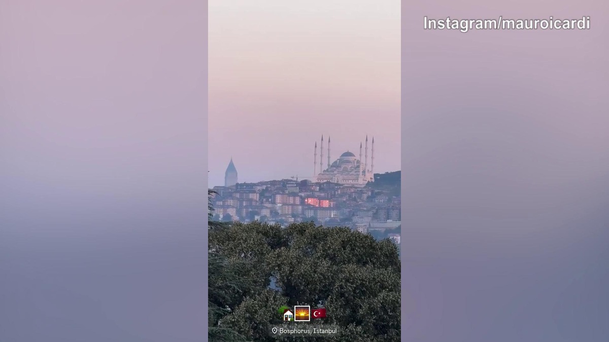 Icardi, che vista da casa verso Istanbul!
