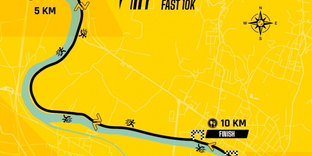 Il percorso della Verona Run Fast 10K che è anche non competitiva