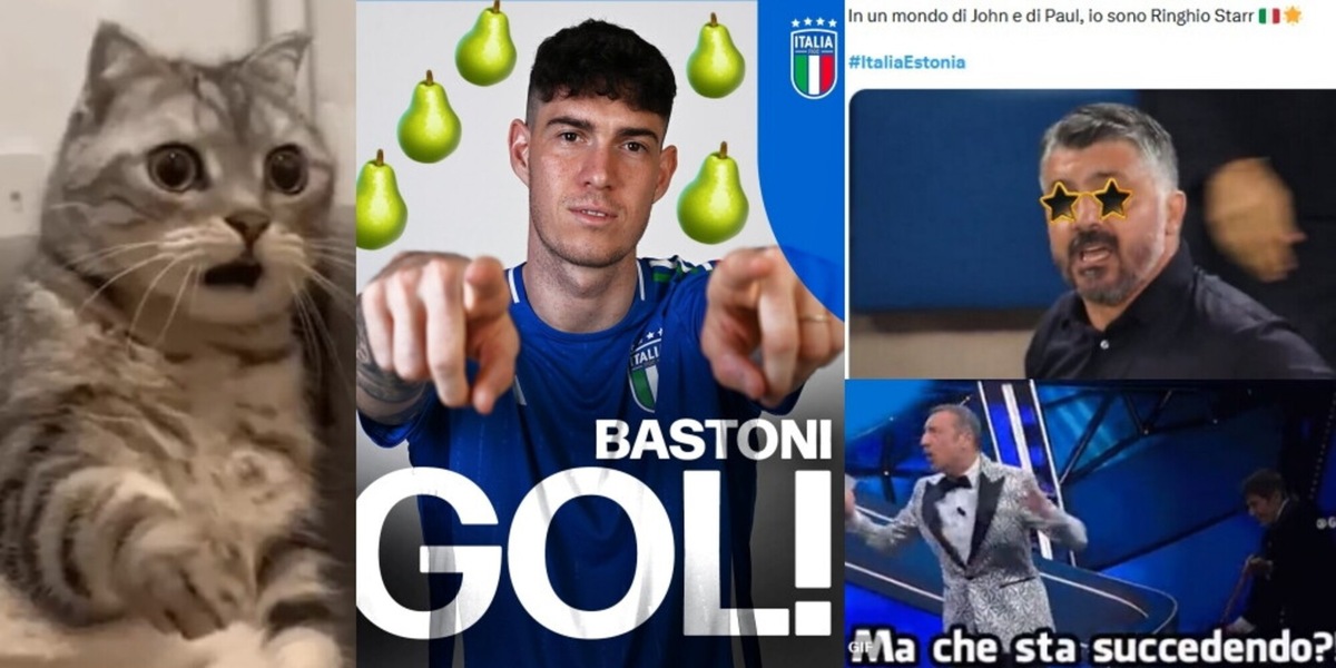 "Gli Azzurri del 5-0": euforia e ironie su Italia-Estonia, Gattuso re dei social