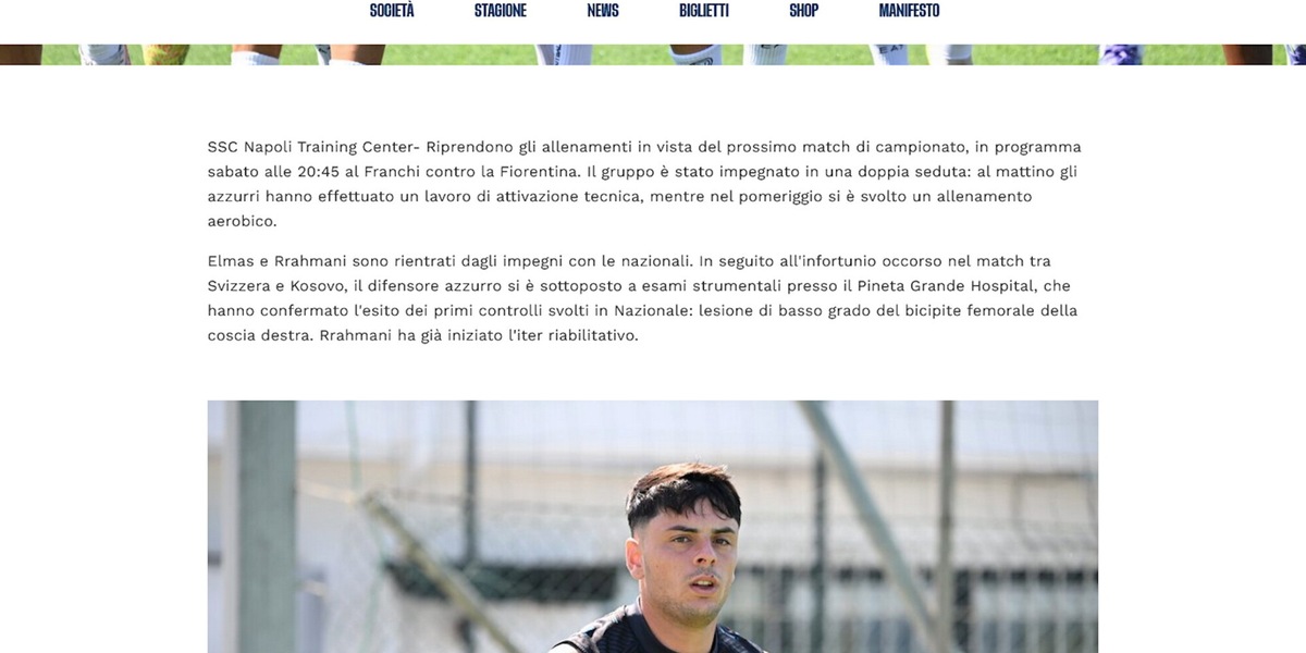 Napoli, Rrahmani salta la Fiorentina: a rischio anche il City