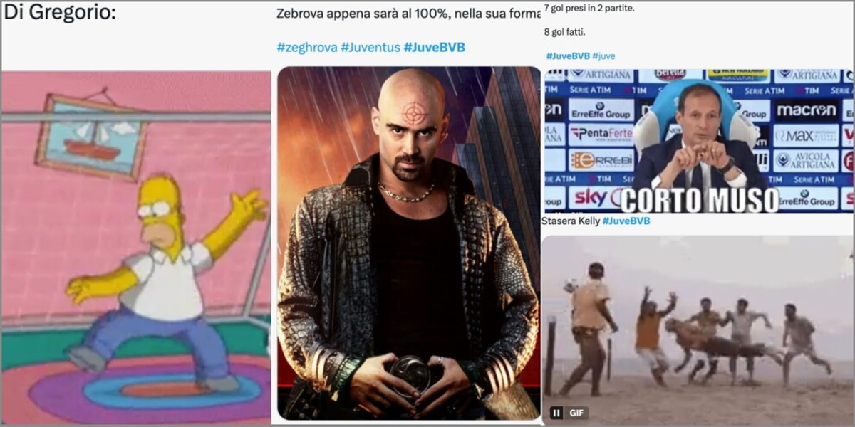 Da Zebrova alla sedia Di Gregorio: le ironie social dei tifosi Juve