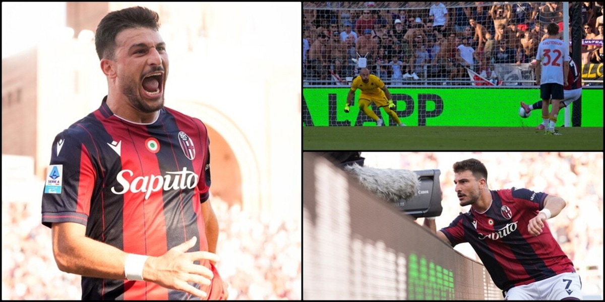 Orsolini, che show: decide Genoa-Bologna dopo 100'. Poi punta dritto la telecamera