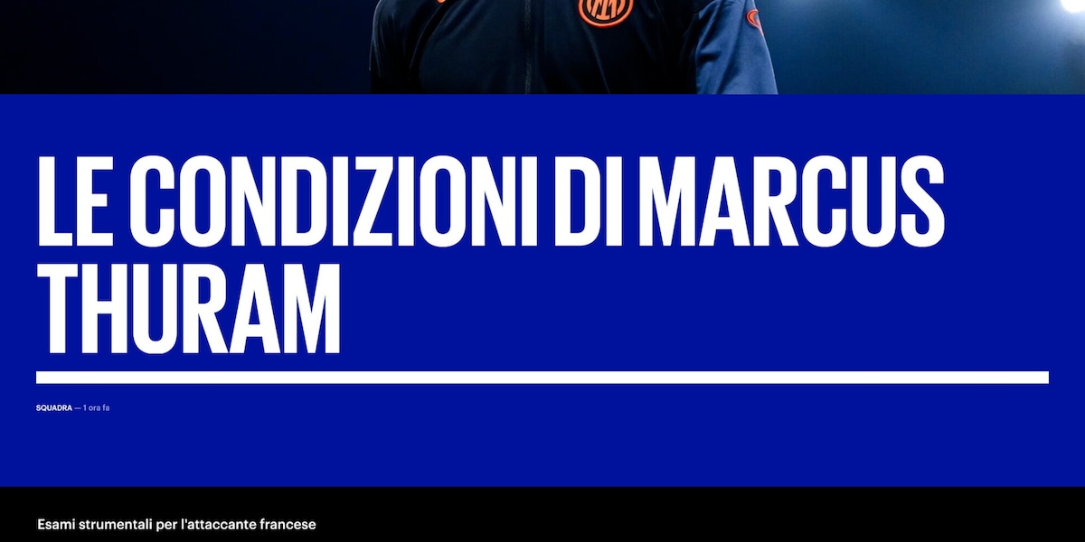Inter, infortunio muscolare per Thuram