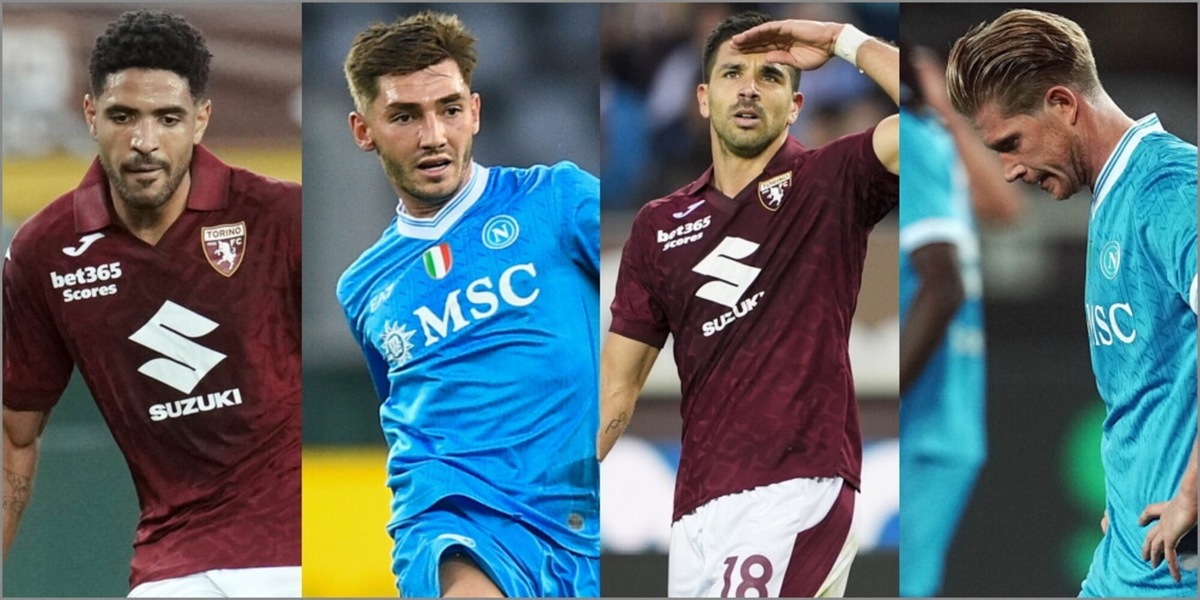 Coco è un muro in difesa. Assist Gilmour e Simeone non perdona: le pagelle di Torino-Napoli