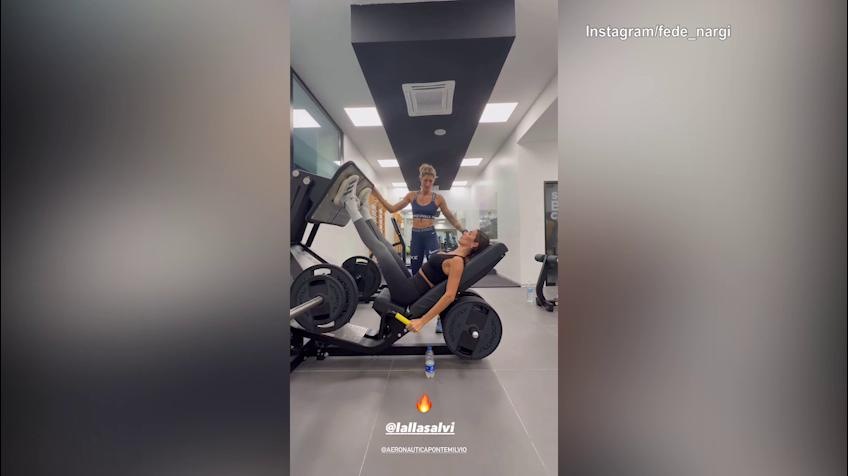 Federica Nargi, che potenza nelle gambe