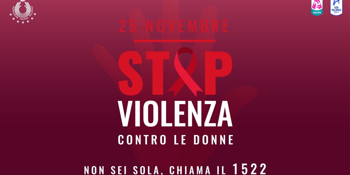 Tante iniziative di Fipav e Leghe nella Giornata contro la Violenza sulle donne