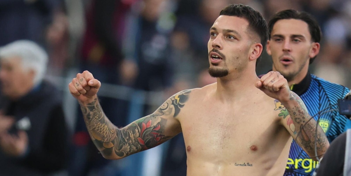 Roma ko a Cagliari, la decide Gaetano. Espulsione e rissa, è successo di tutto