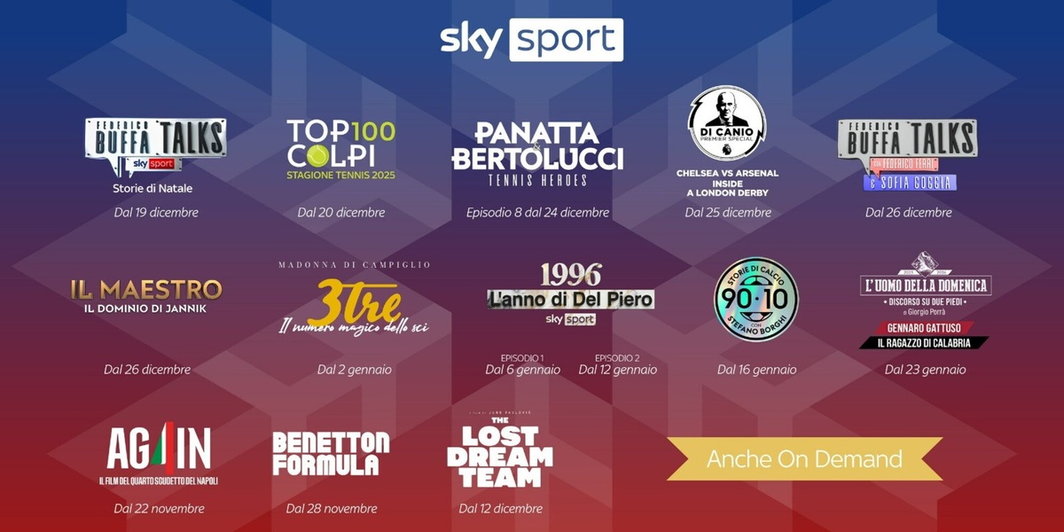Sky, la Casa dello Sport si fa bella per le feste