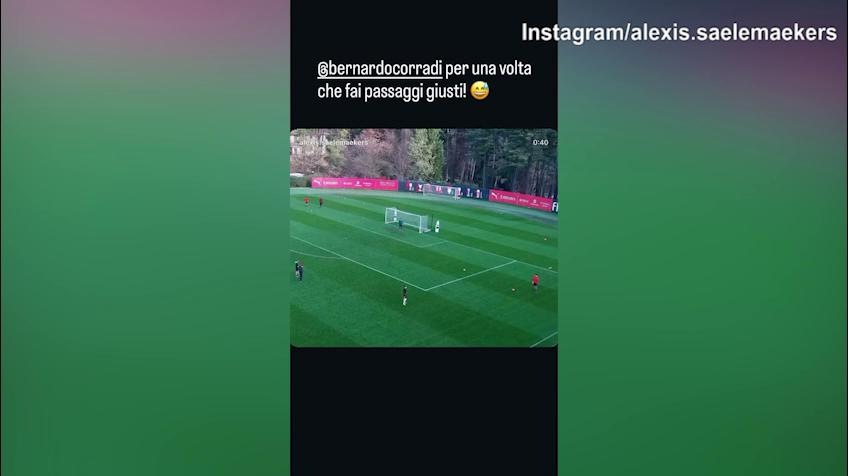 Milan, eurogol di Saelemaekers in allenamento