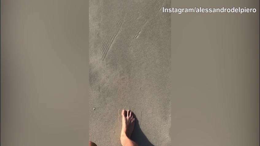 Del Piero, il 2026 inizia...con i piedi in acqua
