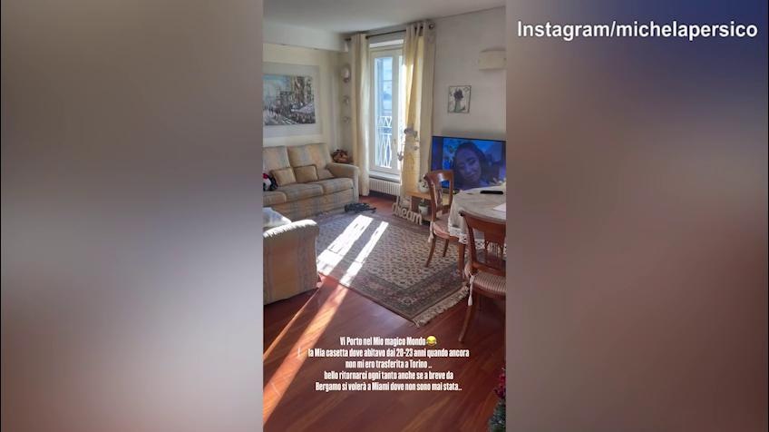 Michela Persico e la visita social della sua "vecchia" abitazione