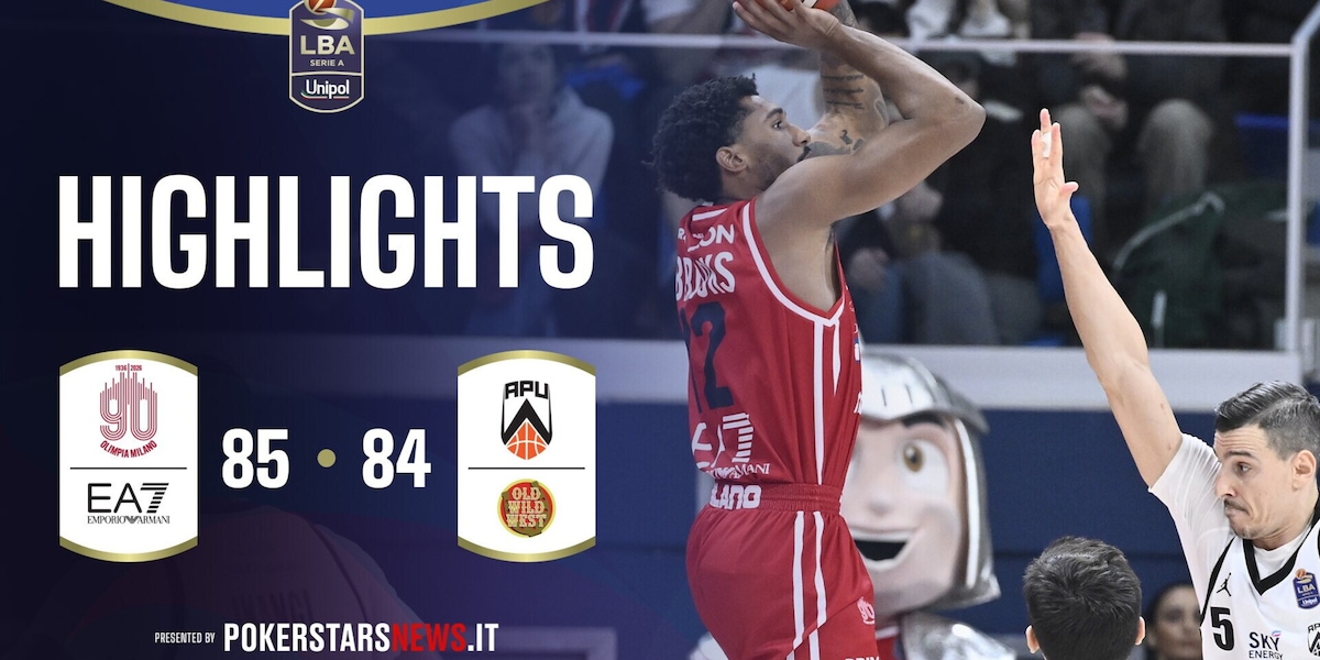 EA7 Emporio Armani Milano - Apu Old Wild West Udine | PokerstarsNews Highlights Serie A Unipol 2025/2026