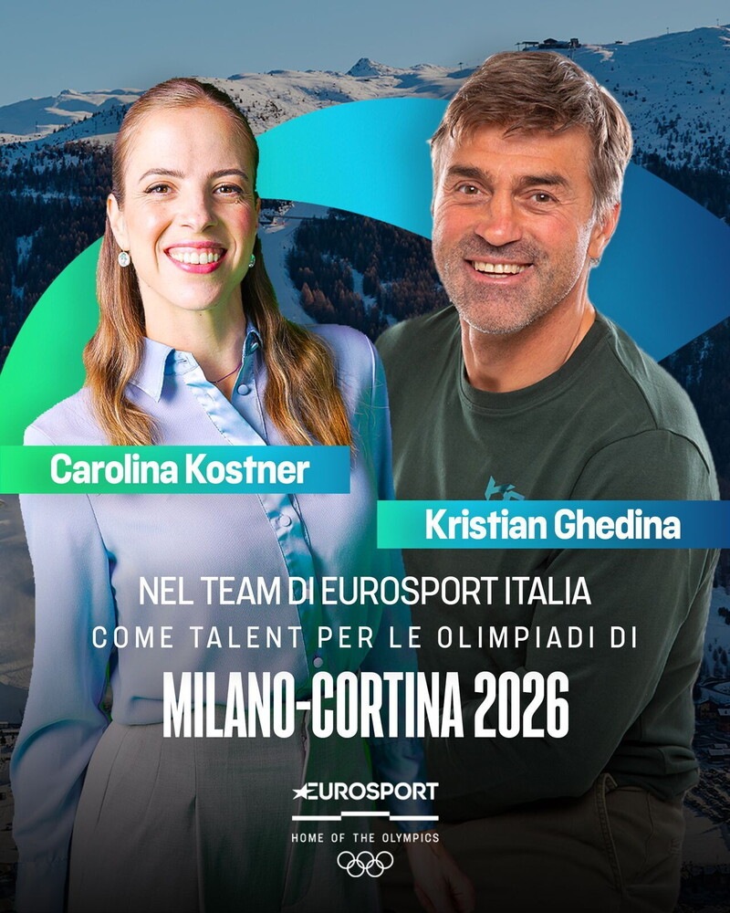 Lo spettacolo dei Giochi di Milano Cortina su Eurosport con Ghedina e Kostner