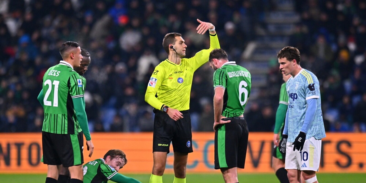 Moviola Sassuolo-Juve, fischia CalVARese: bene Zufferli. L’unico neo è nel finale