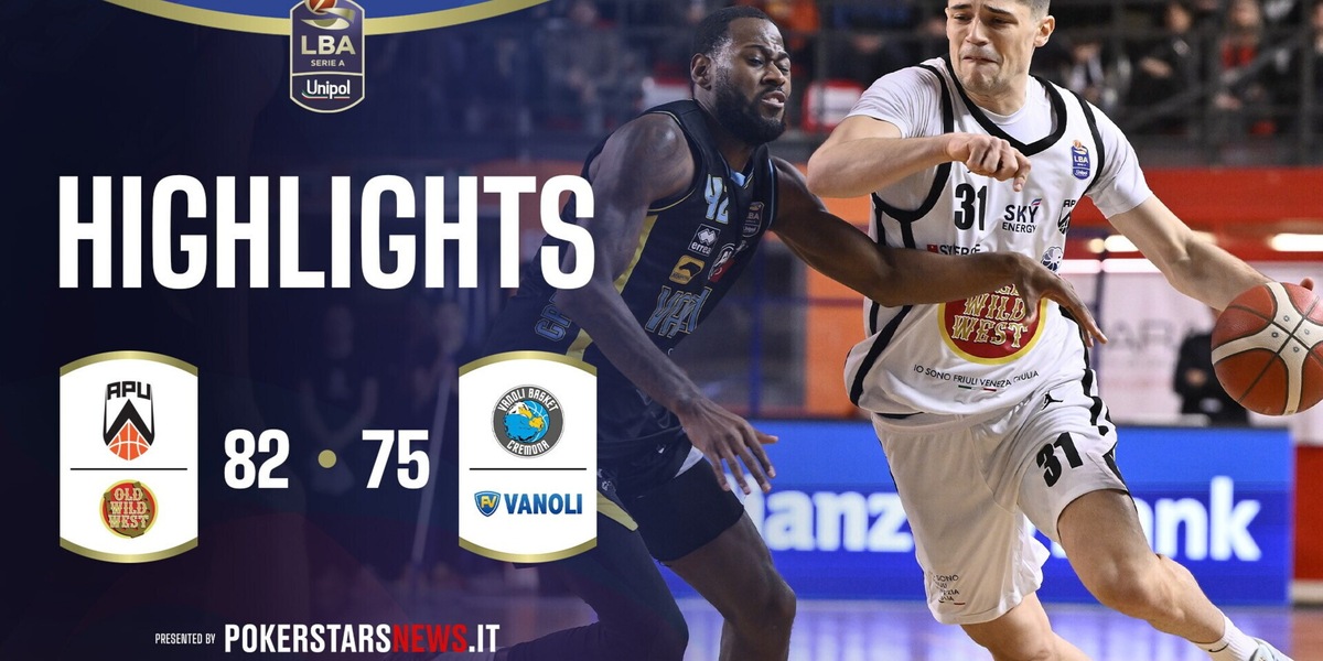 Apu Old Wild West Udine - Vanoli Basket Cremona | PokerstarsNews Highlights Serie A Unipol 2025/2026