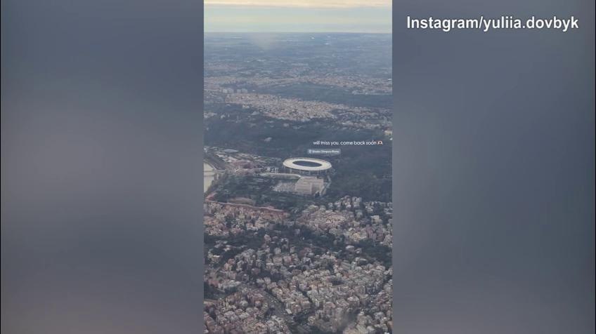 Lady Dovbyk sopra l'Olimpico: "Ci mancherai, ma torneremo presto"