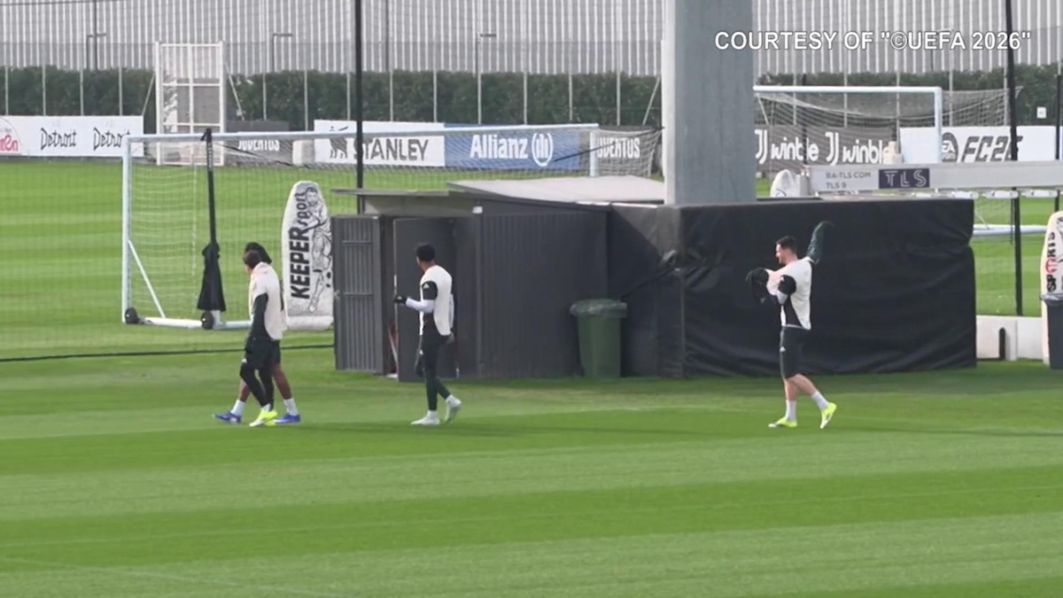 Juve, allenamento di rifinitura alla Continassa: domani c'è il Monaco in Champions League