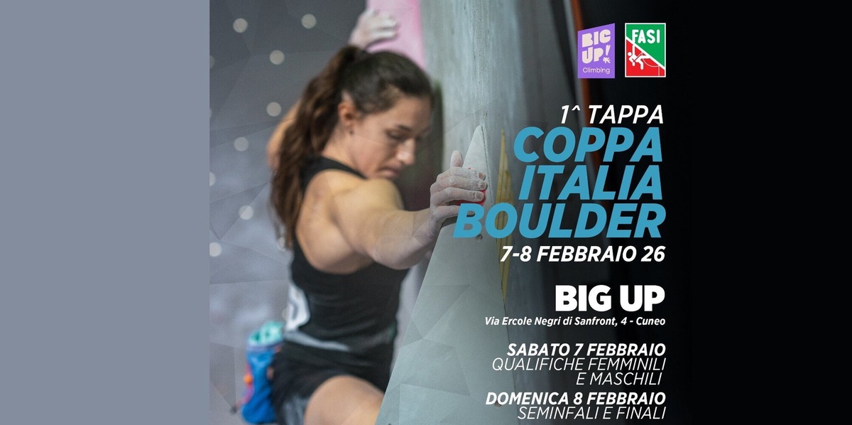 Coppa Italia Boulder 2026: torna in scena l’arrampicata sportiva Italiana