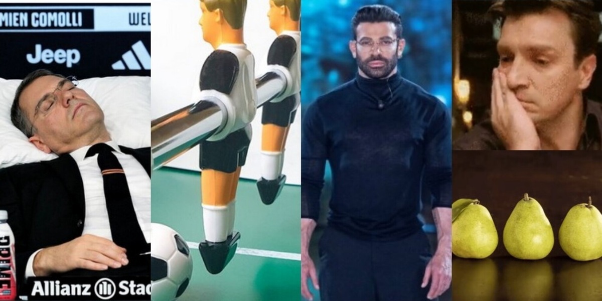 Abisso Juve, buonanotte Comolli, tre pere e Palladino: il ko con l'Atalanta sui social