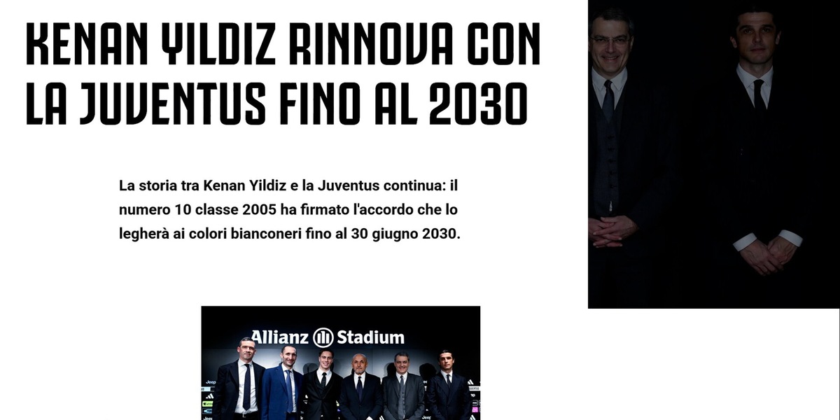 Yildiz-Juve, ufficiale il rinnovo fino al 2030