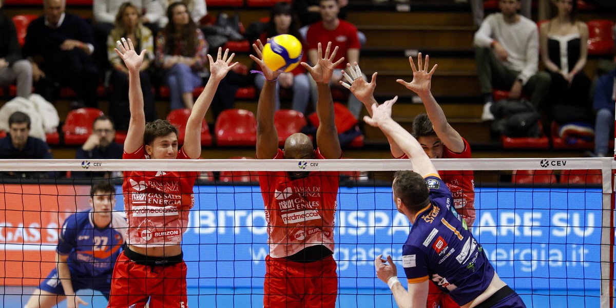 Cev Cup: Piacenza soffre ma supera Lubiana al quinto set