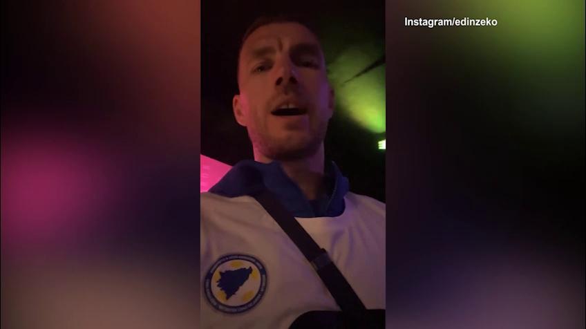 Bosnia in discoteca, Dzeko si scatena in pista