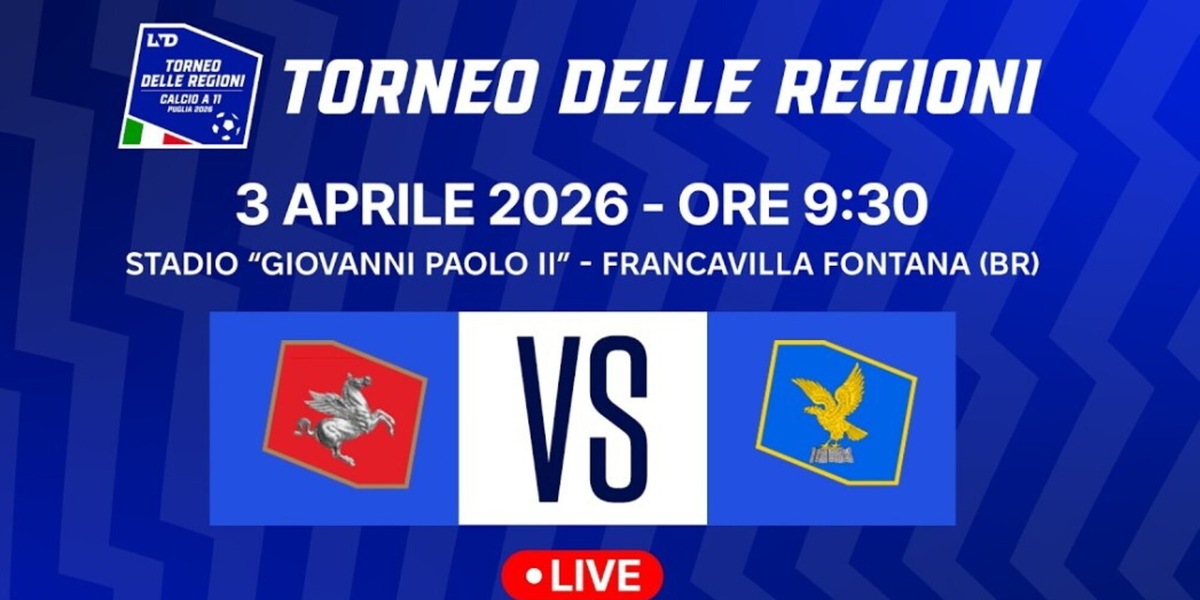 Finale Torneo delle Regioni 2026 -Puglia: guarda in diretta streaming