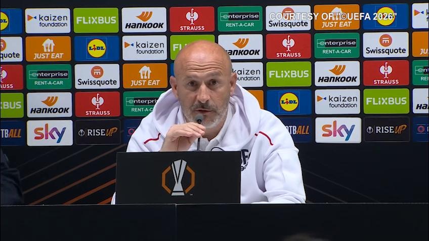 Italiano: "Con l'Aston Villa chance al 50%"