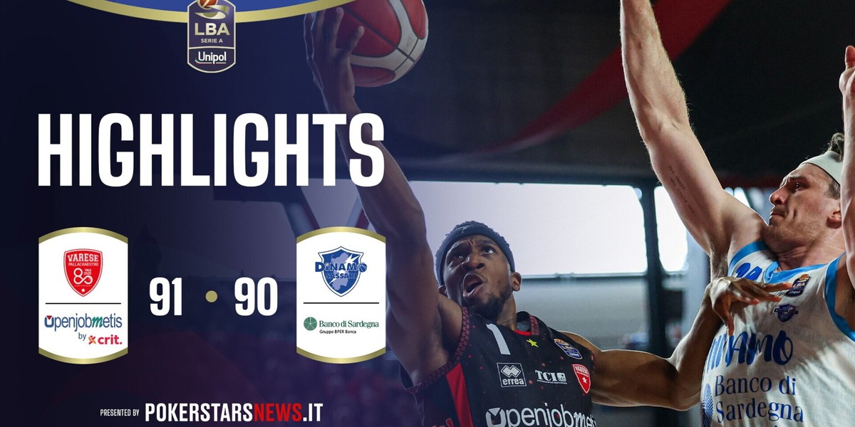 Openjobmetis Varese - Banco di Sardegna Sassari | PokerstarsNews Highlights Serie A Unipol 2025/2026