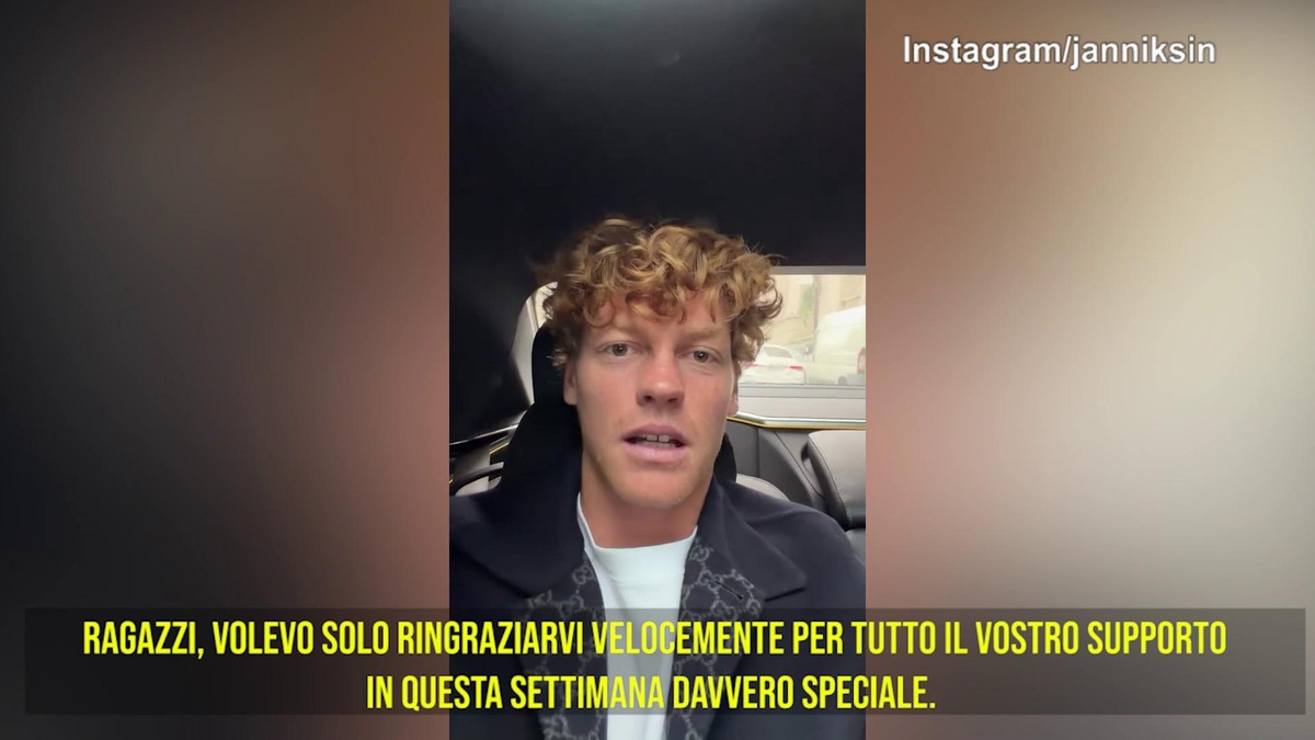 Tennis, Sinner saluta i fan: "Grazie per il supporto"