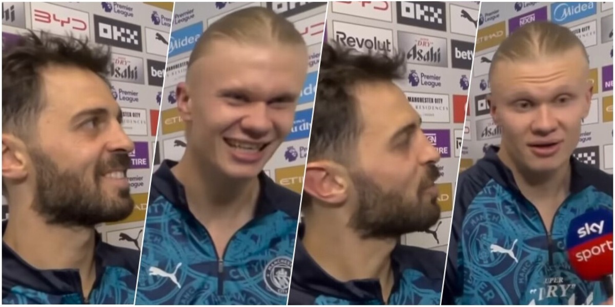 "Bernardo Silva come il fottuto Cannavaro": Haaland su di giri crea imbarazzo in diretta tv