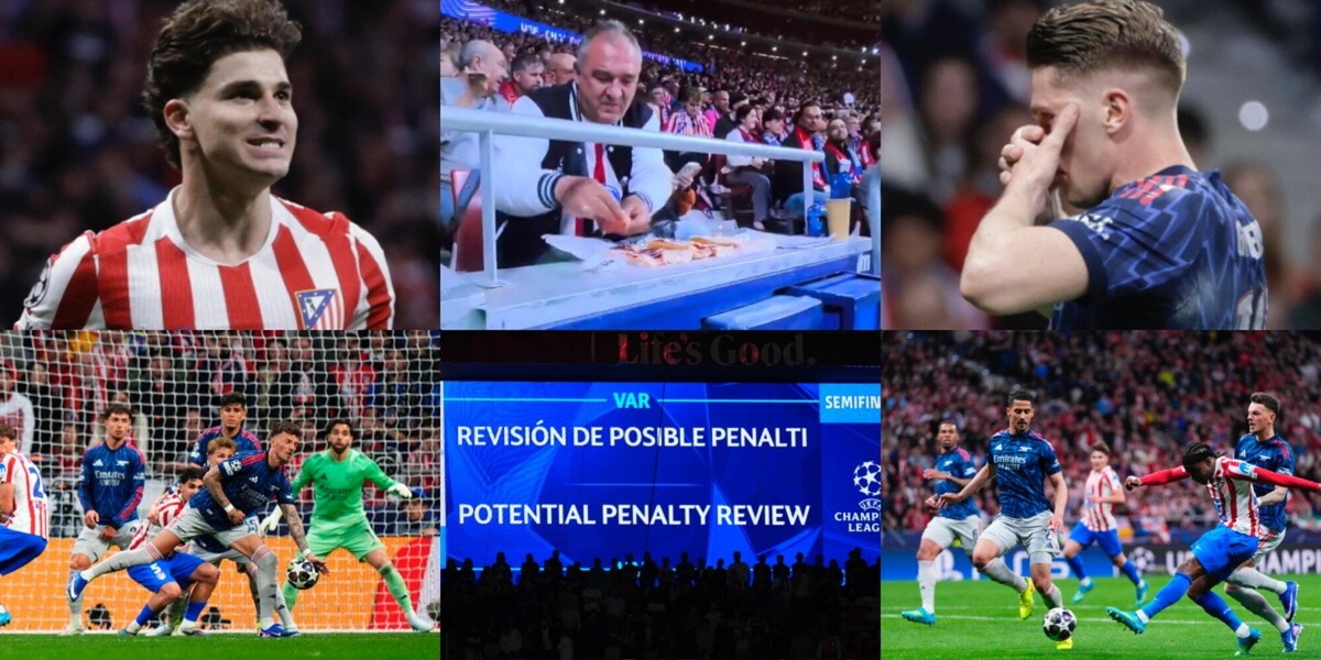 Rigori, Var e... panini: cosa è successo nella semifinale d'andata tra Atletico e Arsenal