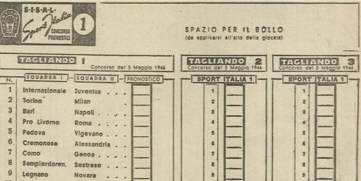 Sisal celebra gli 80 anni della Schedina, icona dello sport italiano