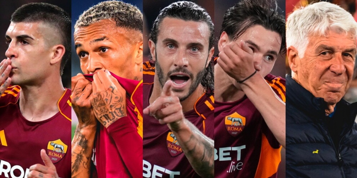 Roma-Fiorentina a senso unico: Mancini, Wesley, Hermoso e Pisilli calano il poker