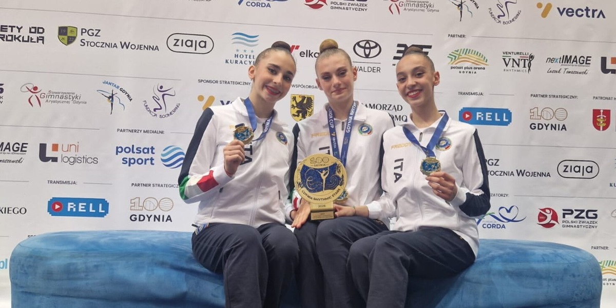 Ritmica Piemonte: trionfo azzurro al Gdynia Rhythmic Stars