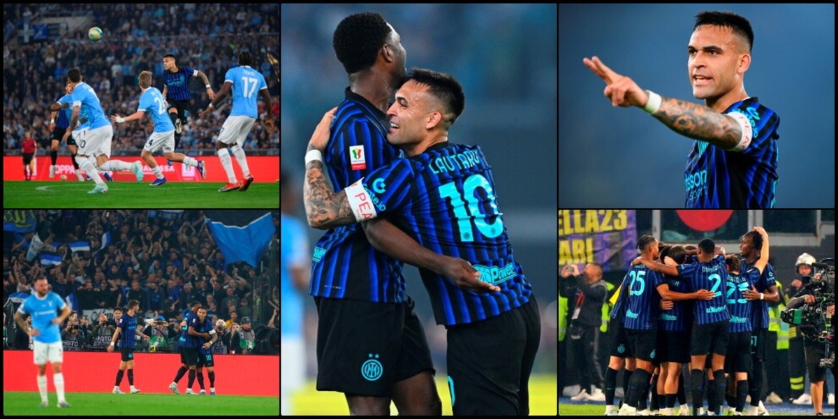 Marusic e Nuno Tavares consegnano la Coppa Italia all'Inter: Lazio ko, double per Chivu