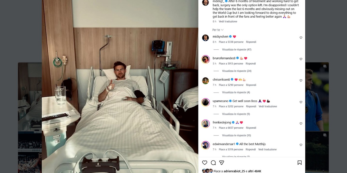 Tegola Olanda: De Ligt operato alla schiena, salta il Mondiale?