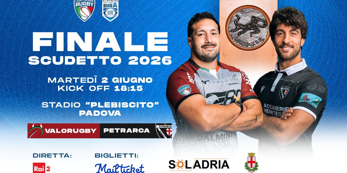 Petrarca con la vittoria a Rovigo conquista la finale scudetto al Plebiscito, sarà sfida con Valorugby Emilia per il titolo di campione d'Italia