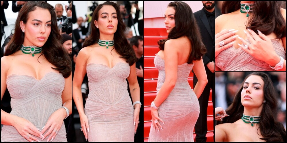 Georgina Rodriguez brilla con i suoi gioielli e illumina il red carpet a Cannes