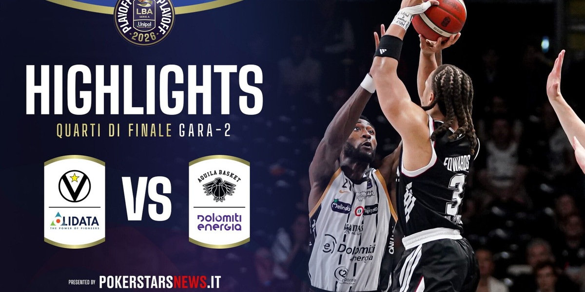 Virtus Olidata Bologna - Dolomiti Energia Trentino | PokerstarsNews Highlights Serie A Unipol 2025/2026