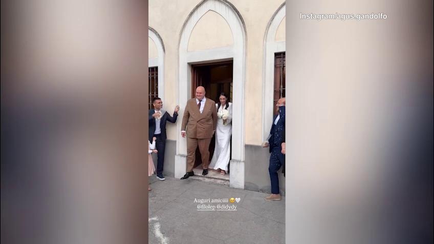 Matrimonio degli amici: Lautato e Dimarco scatenati col riso