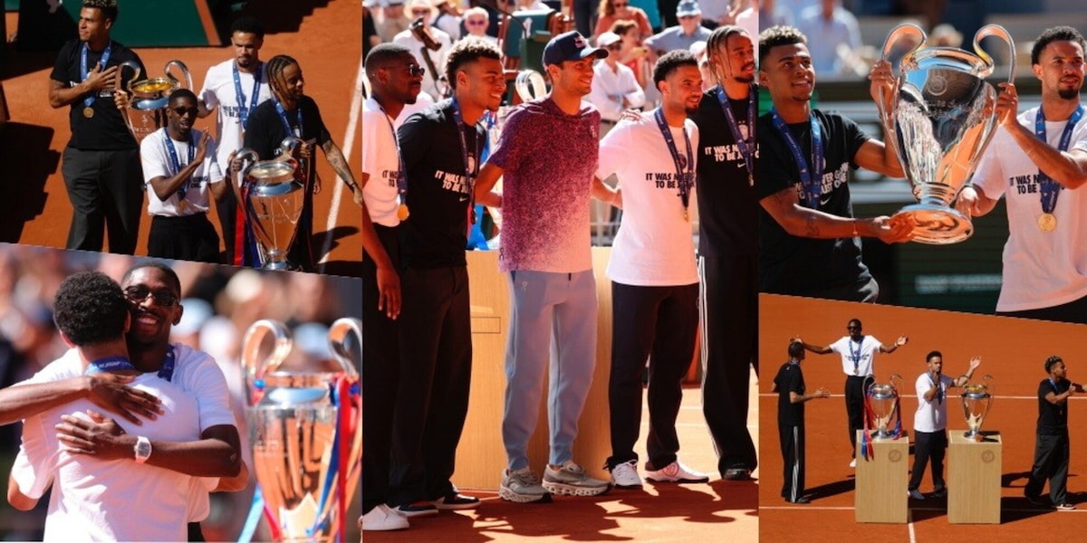 Dembélé, Doué e compagni al Roland Garros con le due Champions: c'è anche Cobolli con i campioni del Psg!